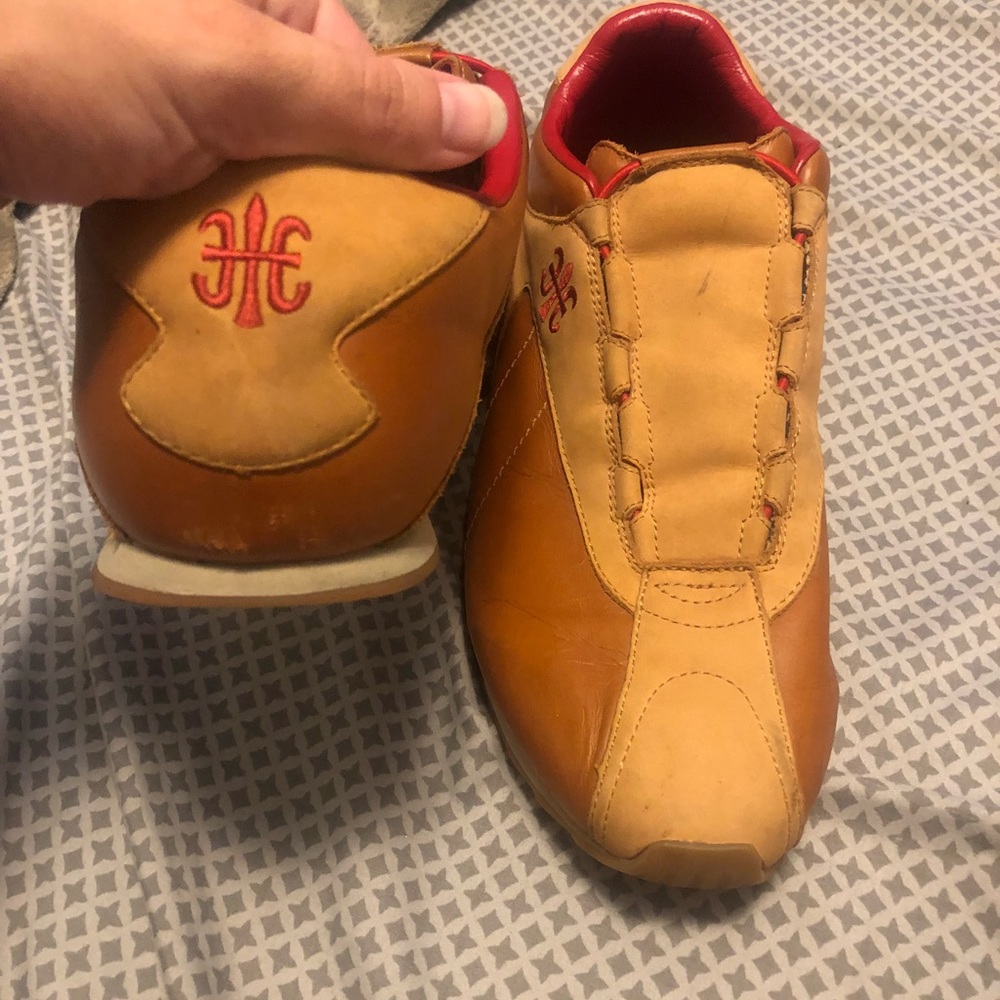 Royal elastic real leather shoes